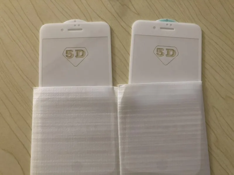 

100pcs/5D Curved Screen Protector for iPhone X 8 7 6 Plus Edge Full Cover Film for iPhone 6S 7 Plus Tempered Glass Film New 3D