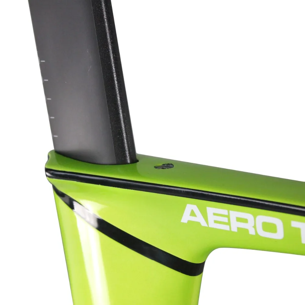 ICAN логотип, полностью углеродный Аэро, с фиксированной передачей, трек, велосипед без тормоза, Односкоростной велосипед UD, глянцевый зеленый, готовый размер 49/51/54/56 см