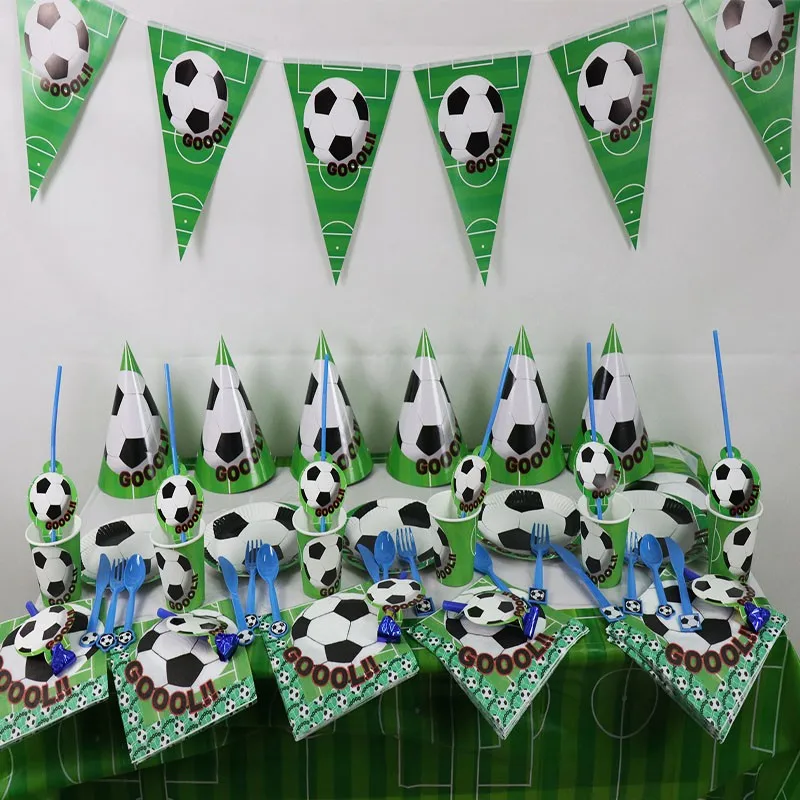 113 шт./лот футбол вечерние Набор baby shower украшения футбольную тему день рождения