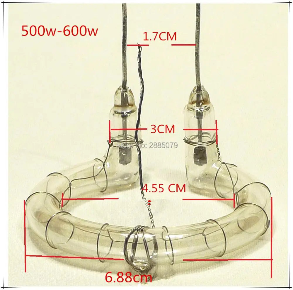 300W 400W 500W 600W Ring Flash Tube Xenon Lamp Flashtube 5500K Repair Part Photo Studio Speedlight Lighting