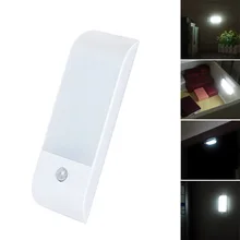 Датчик движения светодиодный ночник 12 светодиодный с магнитной полосой на шкаф освещение LO88