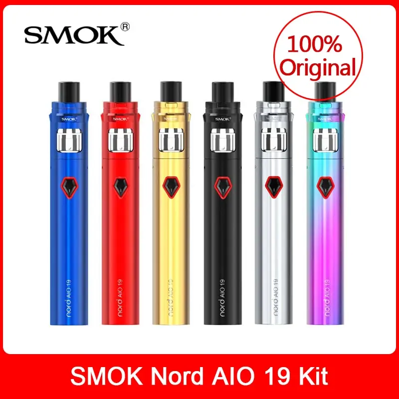 Original SMOK Nord AIO 19 Kit+built in 1300mAh Battery+Nord coil Electronic Cigarette VS novo/nord vape/stick prince pen kit