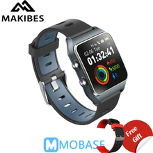 Makibes BR3 GPS Smartwatch support Strava IP68 Waterproof Man Watch IPS screen Gift Strap Fitness tracker for Xiaomi MI8 for IOS