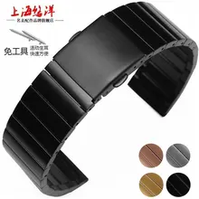 20MM 22mm 23MM Stainless Steel Watch Bands for Fitbit blaze Samsung Gear S2 S3 Frontier Strap Classic Smart Watch Bracelet