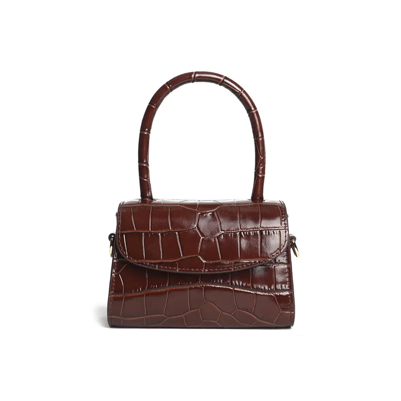 

2019 Spring and Summer New Fashion Street Style Vintage Alligator Pattern Cow Leather Handbag Designer Bags