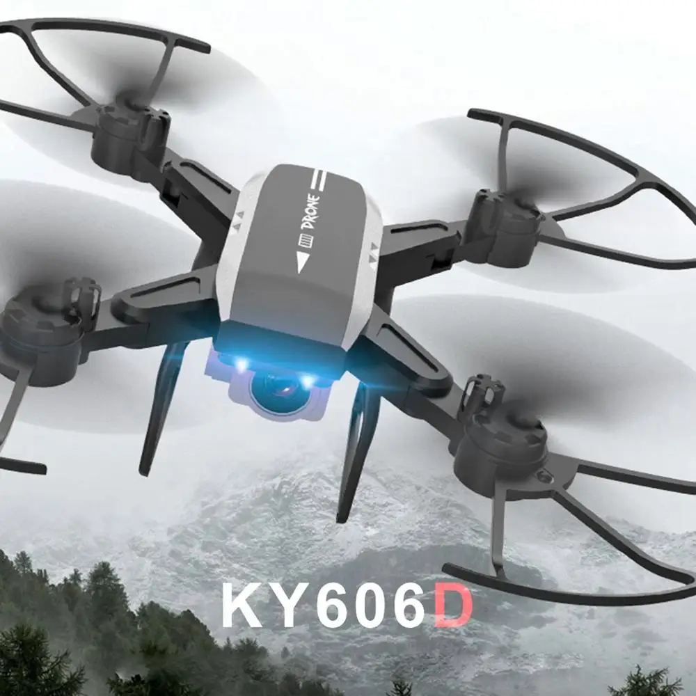 Профессиональный складной Радиоуправляемый Дрон KY606D самолет долгое время полета FPV Вертолет с 4K HD Wifi камерой
