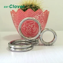 Стали Кольцо Пениса Яичка Шары Использовать Помощь Эрекция Cockring (Внутренний Диаметр: 38 мм и 24 мм) F48-1