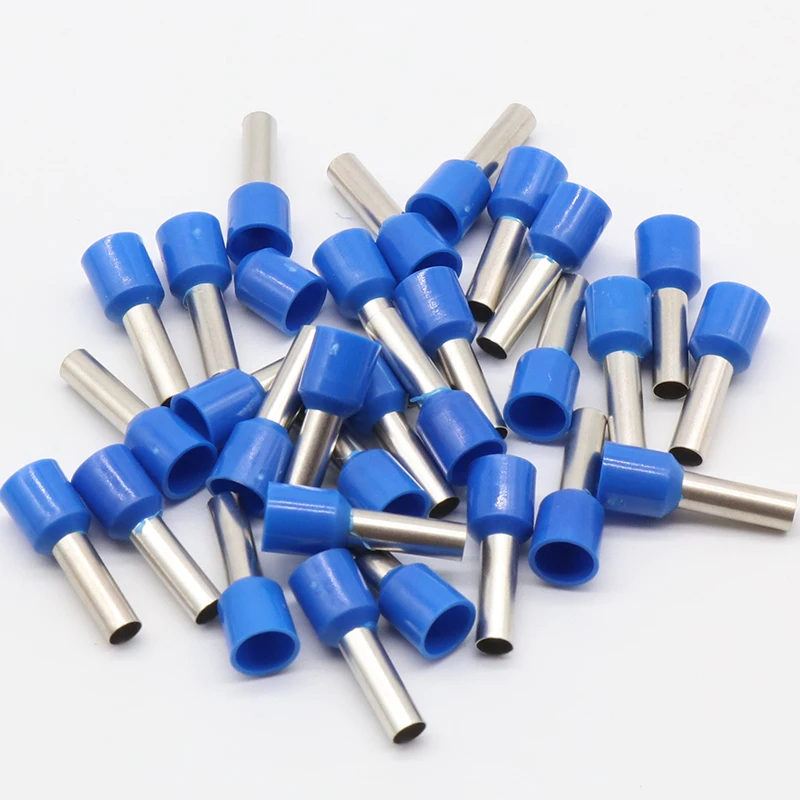 E6012 Tube insulating terminals 6MM2 100PCS/Pack Cable Wire Connector Insulating Crimp Terminal Insulated Connector E-
