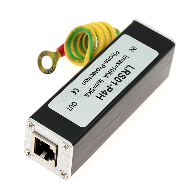 Телефонный факс Стабилизатор напряжения грома и коммутационных перенапряжений RJ11 kl01-p4h черный ограниченное RJ-11 для модема(ISDN, ADSL), DDN служба special line