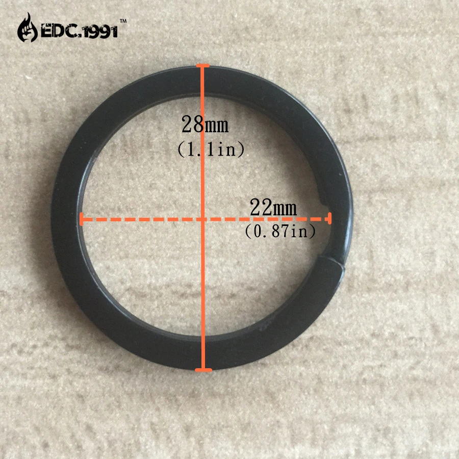  10pcs stainless steel Key Chain Key Ring Split Ring Size L 28mm outdoor travel goods EDC TOOLS