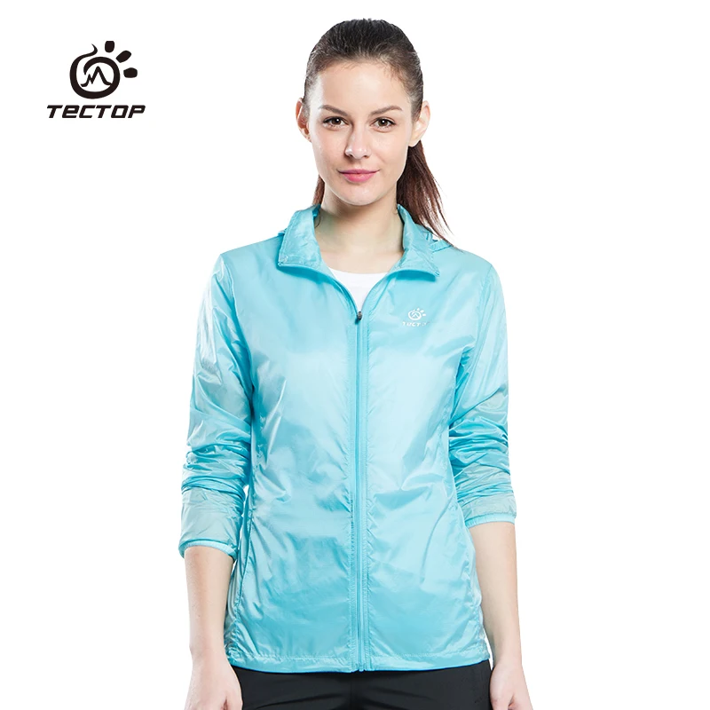 

Tectop outdoor light jacket women windproof light quick dry breathable hiking climbing sports hoodie running cycling jacket