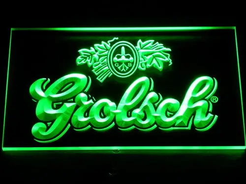 007 Grolsch пивной бар Pub Club Новый светодиодный неоновый знак с переключателем