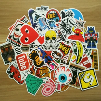

50pcs Laptop Sticker for Surface Pro 4 Ipad Air 2 Mini Notebook for Travel Box Car Xiaomi Tv Vinyl Sticker Portatil Pegatinas