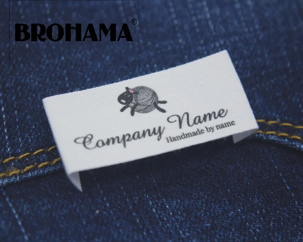 

Custom Sewing labels / custom brand labels, clothing labels, Wool sheep, knitting (MD0010)