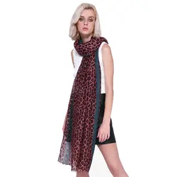 2018 для женщин модный бренд Leopard Dot кистовидная Вискоза Шаль Шарф Печати мягкий обёрточная бумага пашмины Sjaal мусульманский хиджаб снуд 180*90