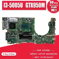 K501LX Laptop motherboard for ASUS K501LB K501LX K501L V505L A501L Test original mainboard test 100% ok 4G RAM I3-5005U GTX950M