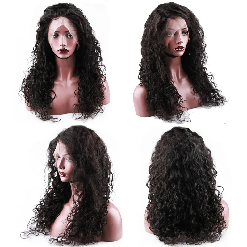 Hot Beauty Hair 360 Lace Frontal Wig Breathalbe Water Wave Wig Pre Pluck With Baby Hair Brazlian Remy 100% Human Hair Lace Wigs (3)