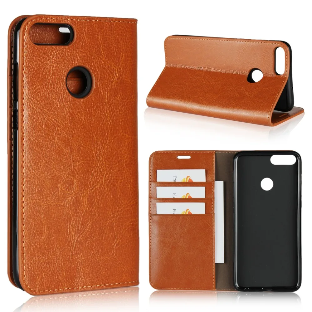 P Smart+ чехол для Coque huawei P Smart Cover для huawei P Smart Plus Роскошный кошелек из натуральной кожи телефон раскладные чехлы-подставки