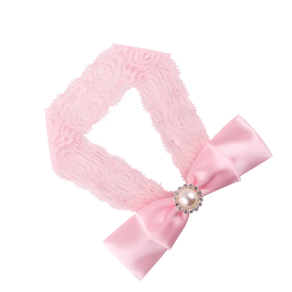 

MUQGEW Bow Headband For Girls Solid Large Hair Bows Elastic Turban Head Wraps Kids Top Knot Hairband Hair Accessories YJ