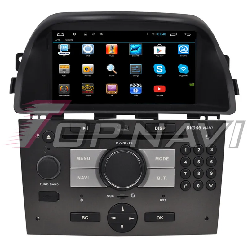 Topnavi Android 6,0 Автомобильный gps навигатор для OPEL ANTARA 2008 2009 2010 2011 2012 2013 Авторадио Мультимедиа Аудио стерео, без DVD