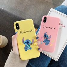 Remazy Stitch Phone Cases For iPhone 8 7 6S Plus X XS MAX XR Case Silicone Soft Cartoon Painted Case for iPhone XR X XS MAX 6 6S x stitch