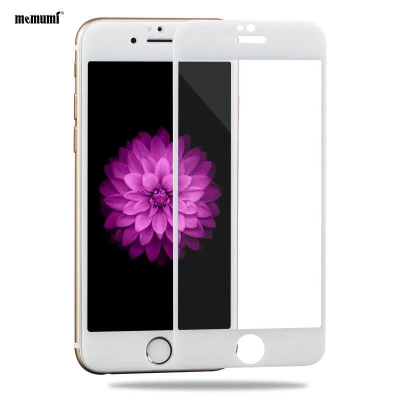 

memumi Tempered Glass For iPhone 7 Plus Film Screen Protector For iPhone7 7Plus 3D Full Screen Soft Edge Nano Anti-explosion
