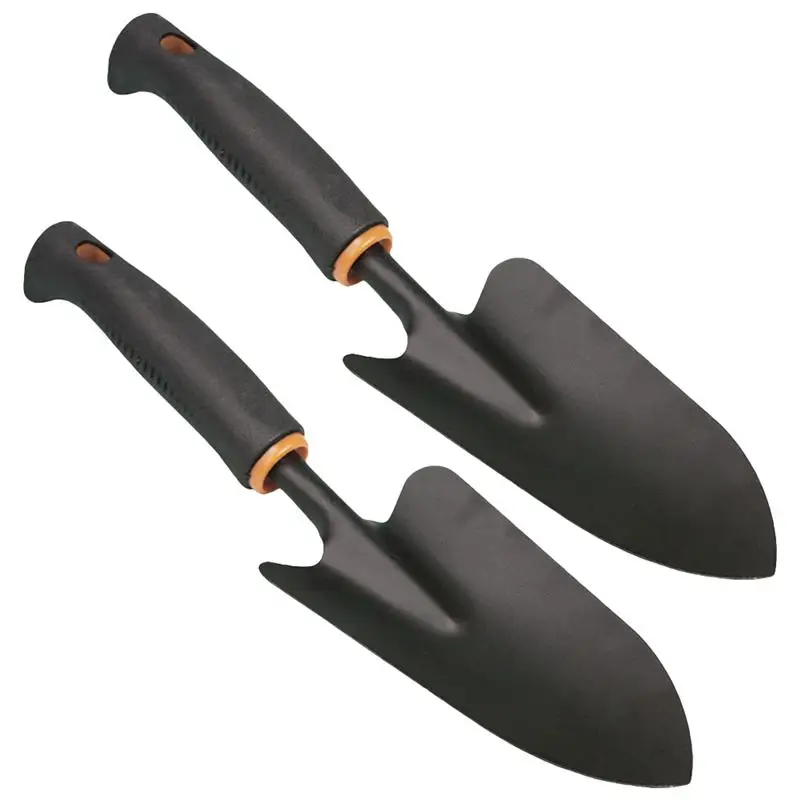 BESTOYARD 2 PCS Garden Shovel Wide Polished Rust Resistant Heavy Duty Garden Tool Garden Spade