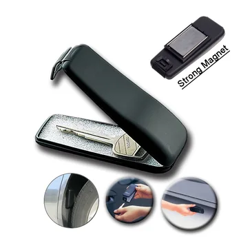 Magnetic Car Bike Stash Safe Lock Spare Key Box Hidden Storage Safe Security Box For Home Office Car Caravan Truck 1