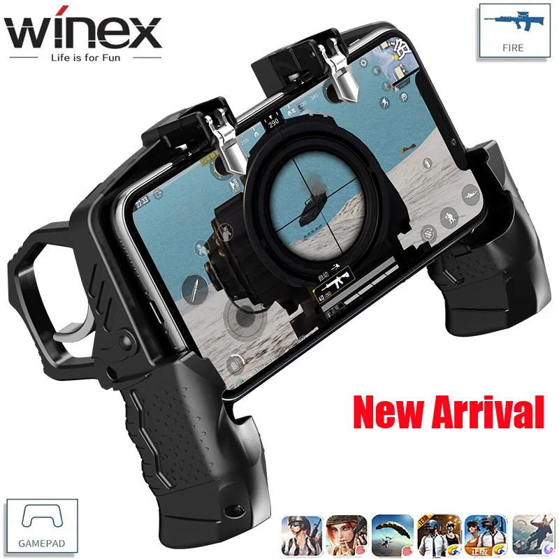 

K21 Real Gun Trigger Pubg Game Controller Mobile Gamepad Android Joystick Game-Controller For IPhone Xiaom