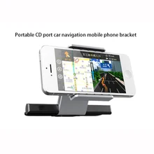 360 Degree Adjustable CD Slot Car Phone Holder Stand for iPhone for Samsung for Xiaomi cellphone Mount Cradle GPS Devices