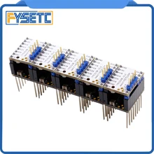 5X TMC2130 V1.1 для SPI функция Stepstick шаговый двигатель драйвер с радиатором 5 шт. шаг Стик протектор VS TMC2130 V1.0