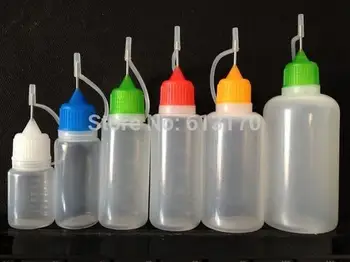 

Wholesale 30ML 1OZ PE Plastic Dropper Bottles with Metal Needle Tip Cap Empty E-cigerate Oil Bottles Packing bottle