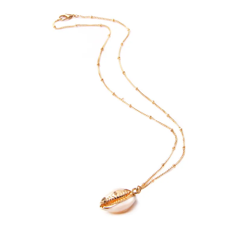 Мода натуральная оболочка обертывание ракушка кулон ракушка ожерелье для женщин Каури богемный Бохо океан Лето Каури раковина ювелирные изделия
