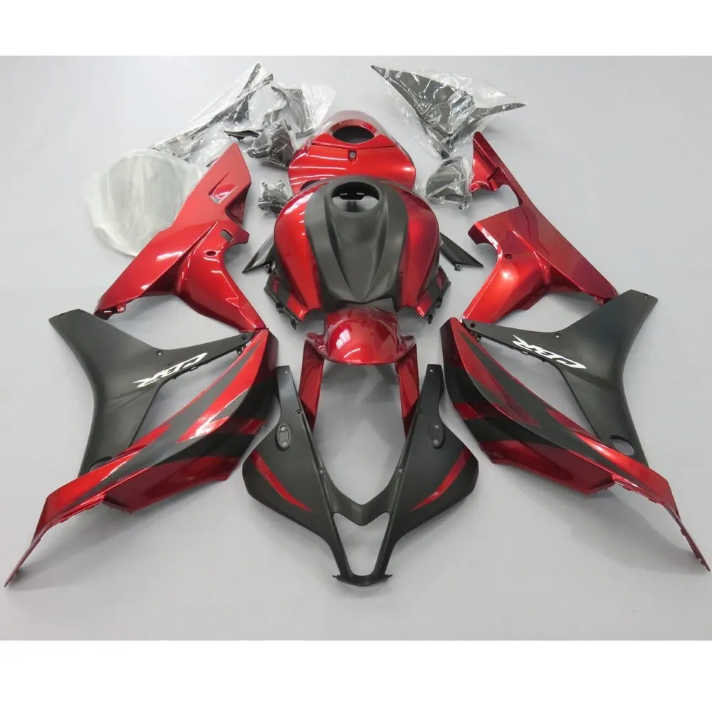 

Injection ABS Plastic Motorcycle Red Black Fairing Kits For pe CBR600RR F5 07 - 08 Year CBR600 2007 2008 Fairings ST66