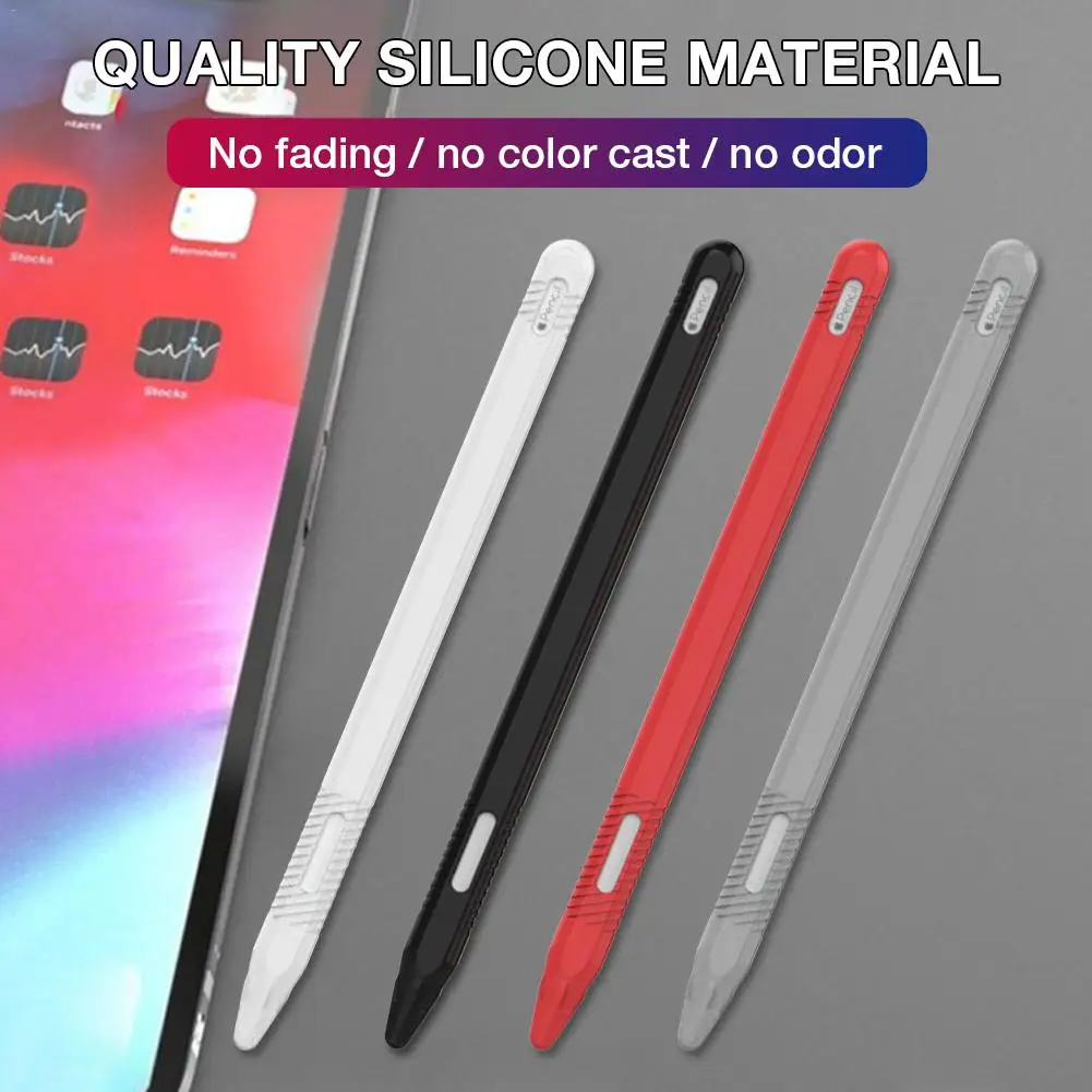Защитный чехол для Apple Pencil 2 360 градусов круглый защитный нескользящий стилус силиконовый защитный чехол