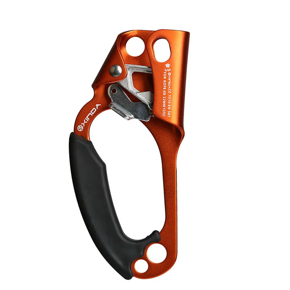 

Professional Outdoor Rock Climbing Left Hand Ascending Device Mountaineer Handle Ascender Climb Mountaineering Rope Tool