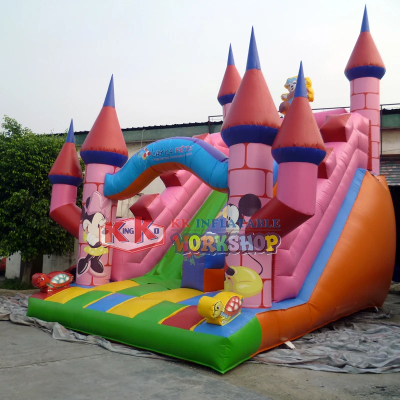 Comprar tobogán inflable, trampolín deslizante comercial para fiesta|Castillos inflables| - AliExpress