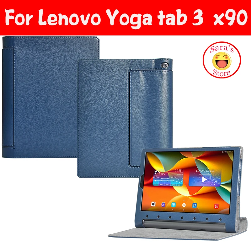 С номером отслеживания для YOGA Tab 3 Pro 10 чехол-подставка из искусственной кожи Lenovo X90