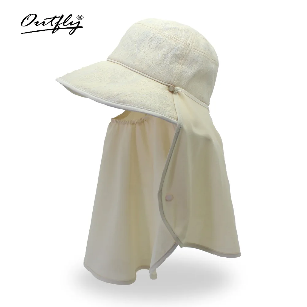 Outfly многофункциональные солнцезащитные шапки для пляжная Панама для девочек анти-УФ feminino мягкая летняя складывающаяся Кепка женские шапки sombrero cubo