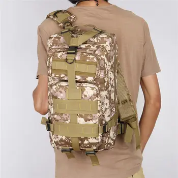

High Quality Nylon Waterproof Man and Women Camouflage Shoulder Bag Rucksack High Capacity 30L Oxford Backpack Daypack AB@W3