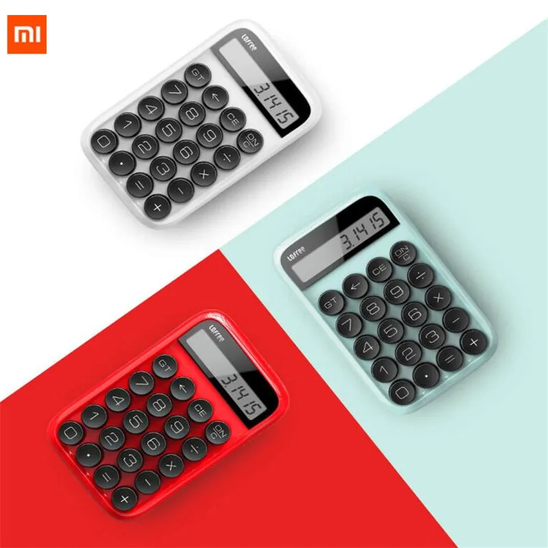 3 colors Xiaomi Loffee Calculator Vintage Decompressed detachable keycap intelligent shutdown student office calculation tool (5)