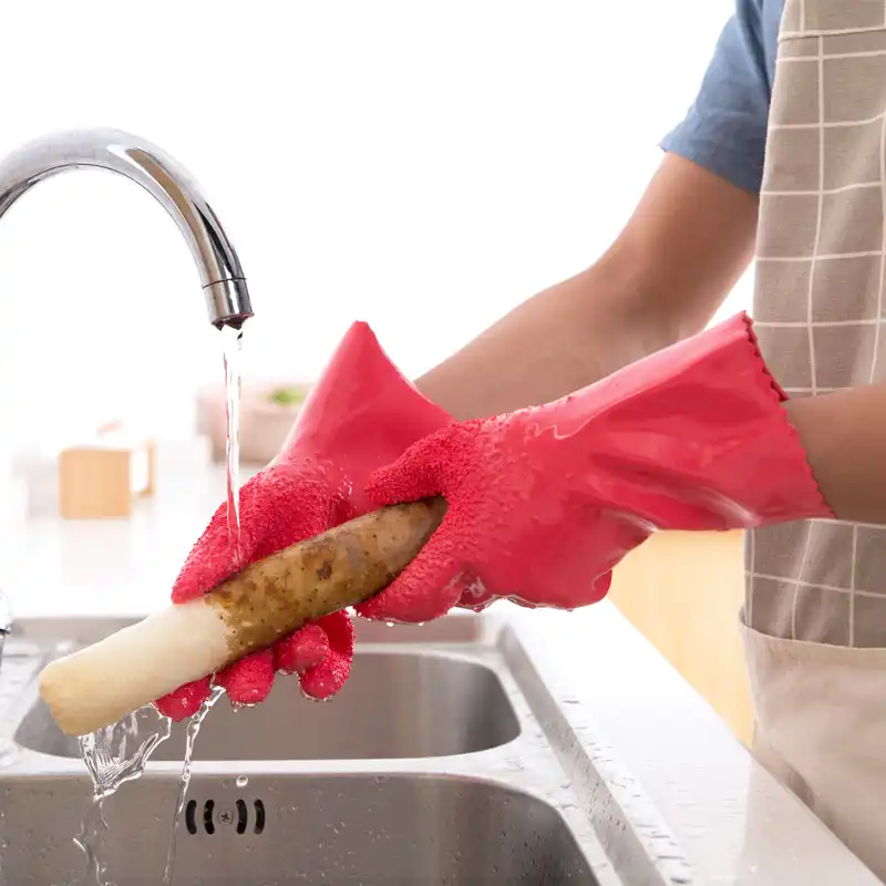 New Thick Potatoes Peeled Clean Rubber Gloves Yam Vegetables Kitchen Long For Mom Best Gift Clean Rubber Gloves Rubber Gloveslong Kitchen Gloves Aliexpress