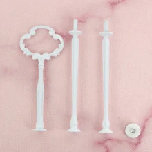 Cupcake Свадебные металлические фрукты Малый 3 уровня Многоуровневое оборудование подставка для тортов и фитинги