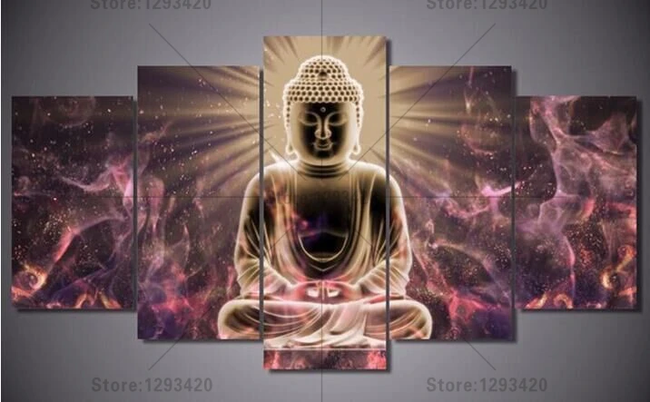 

Diamond embroidery Buddha 5Pcs 5d Diy diamond painting mosaic full drill resin rhinestones cross stitch needlework wall decor