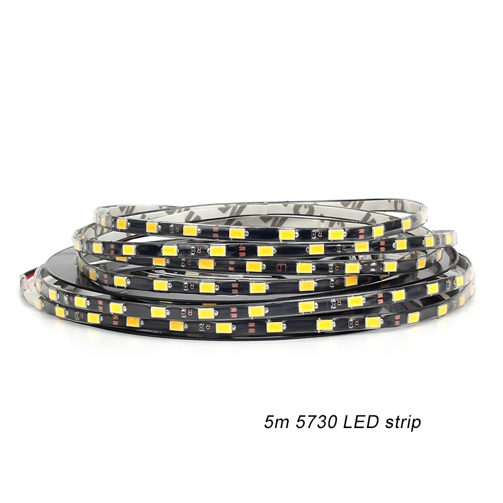 5mm Narrow width LED Strip DC12V IP67 Waterproof 5730 60LEDs/m 5M/multiple colour 5730 LED Flexible Strip Light
