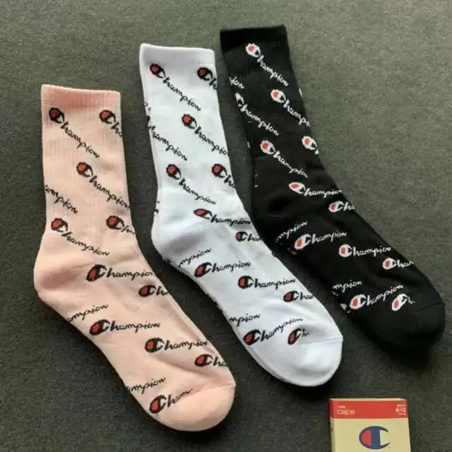 

3 pairs Champion Sock Full Length Unisex Mens Womens Assort Casual