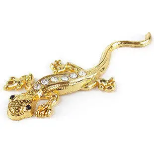 

2017 3D Gecko Shape Chrome Badge Emblem Decal Car Sticker Silver Golden Personalized car stickers car styling Free Shipping