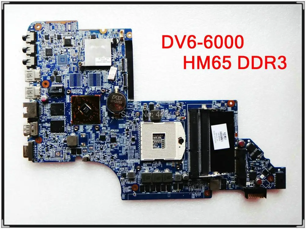 Para HP DV6 DV6-6175CA DV6-6000 portátil de 659998-001 641487-001 659147-001 HPMH-41-AB6200-D00G HM65 placa base de computadora portátil completa prueba