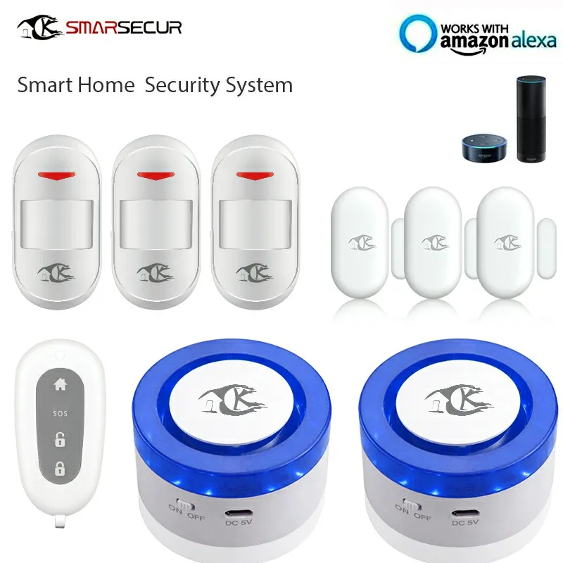 Wireless WIFI Shine Light Siren with Alarm Sensor For Smart Home Security System Wireless WIFI Shine Light Siren with Alarm Sensor For Smart Home Security System