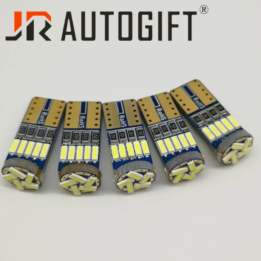 300x T10 W5W 194 Светодиодный лампочки Canbus 4014 SMD 15 Светодиодный лампа Светодиодная подсветка Автомобильный клиновидный внутренний свет купола Карта багажная лампа 12/24V